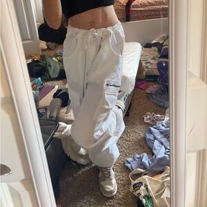 White Cargo pants